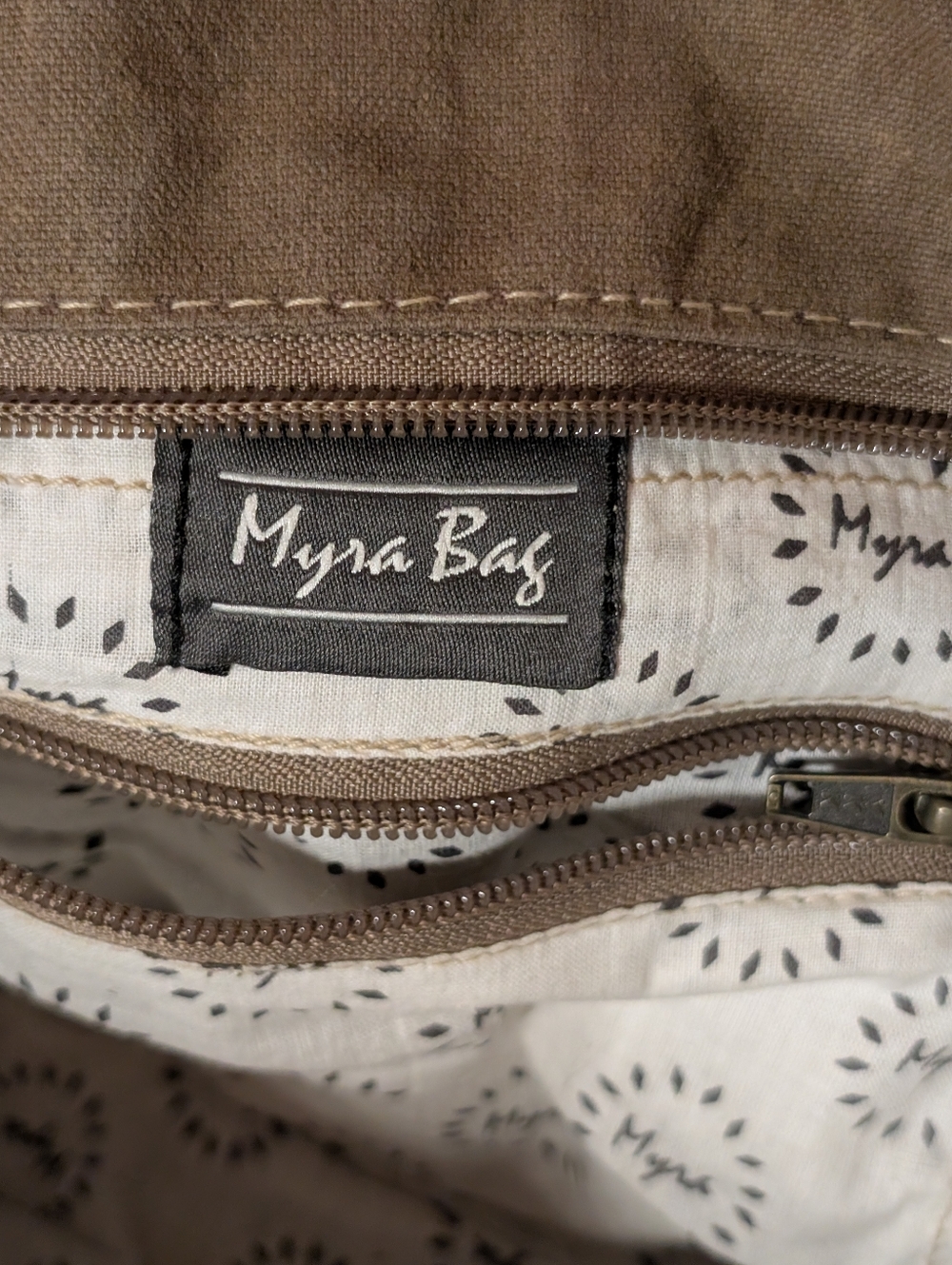 Myra Bag Sel de Mer Up-cycled Canvas Handbag - Picture 7 of 9